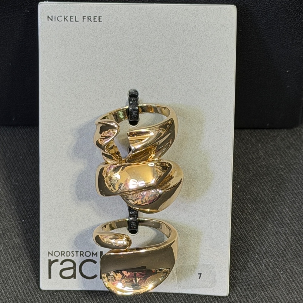 Nordstrom Rack Gold Women's Ring Set
